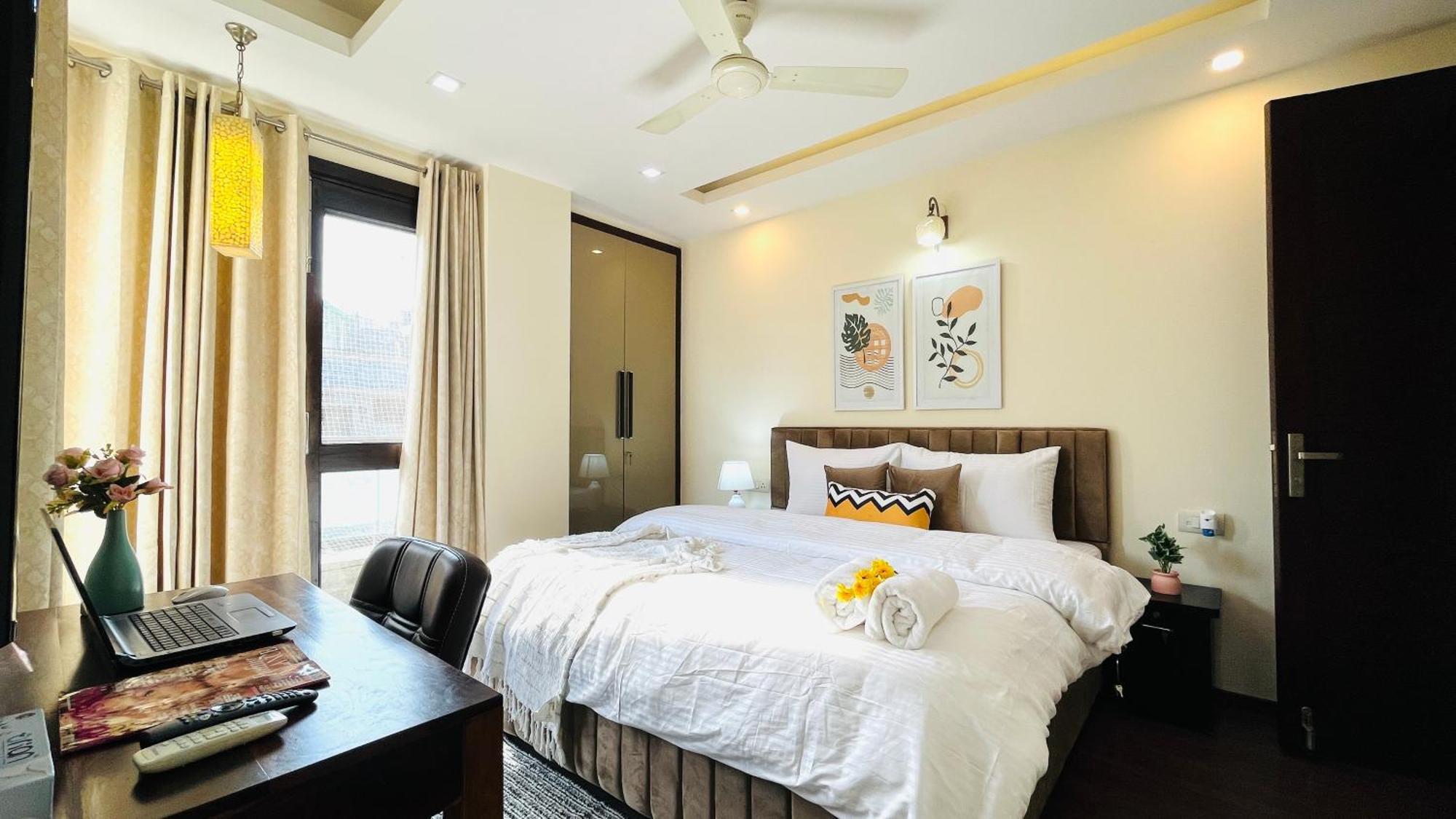 Olive Serviced Apartments - Defence Colony Nova Deli Quarto foto