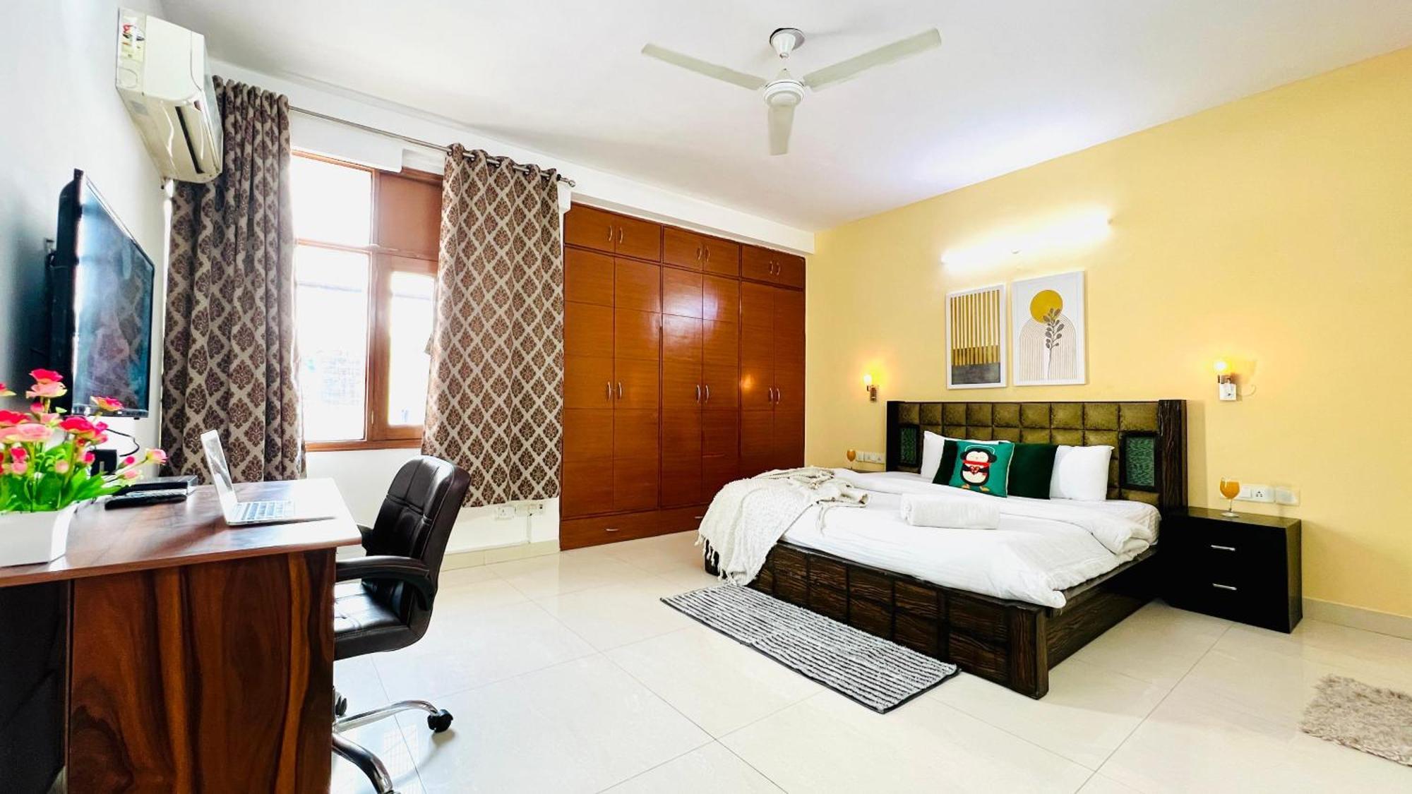 Olive Serviced Apartments - Defence Colony Nova Deli Quarto foto
